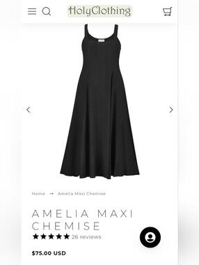 Holy Clothing Amelia Maxi Chemise- Petite